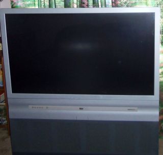 MONITOR D52W20 52 THEATRE WIDE SCREEN TV TELEVISION WHEELS REMOTE USED