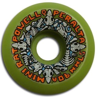 Powell Peralta Mini Rats Skateboard Wheels 57mm 90A Green