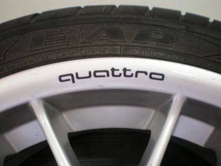 4X Wheels Rims Stickers Quattro TT A4 A5 A6 A7 A8 s Line S3 S4