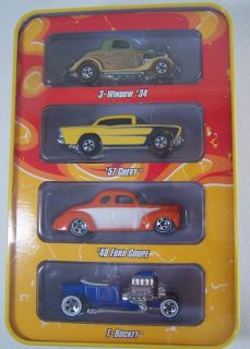 NIP Tin Hot Wheels Since 68 1968 Hot Rods 1 of 1 4 pack die cast cars