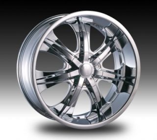 20 inch Velocity V725 Chrome New Wheels Tires Fit 300 Magnum