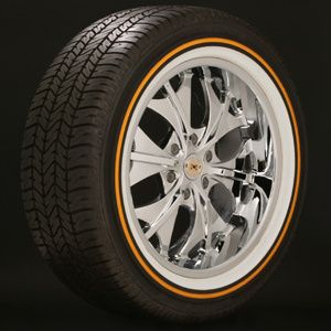 285 50R20 Vogue Tyre Whitewall w Gold Tire