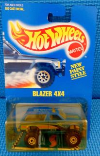 Hot Wheels 1 64 Blue Card Blazer 4x4 6 1989 Malaysia