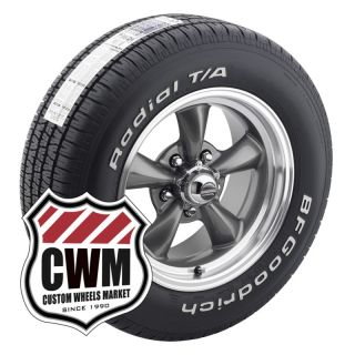 15x7 15x8 Gray Wheels Rims Tires 215 65R15 245 60R15 for Olds Cutlass