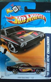 Hot Wheels 70 Dodge Hemi Challenger Very RARE Black 2012 