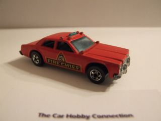 Hot Wheels 1977 Fire Chief Hong Kong Diecast 1 64 Scale Red
