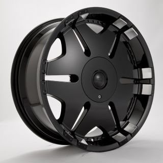 22 Player 902 Black Wheels Rims Tires Package 5x114 3 5x120 65