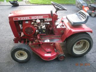 Vintage Antique Wheel Horse B 80 Tractor W Deck Nice One Owner