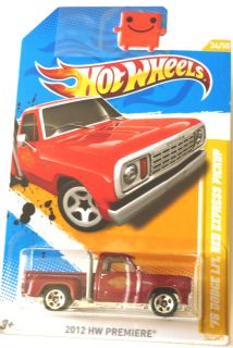 Hot Wheels 78 Dodge LiL Red Express Pickup 2012