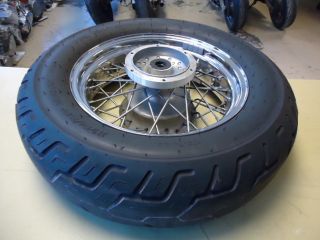 Star Custom XVS1100 Rear Back Wheel Rim w Dunlop 170 80 15 Tire