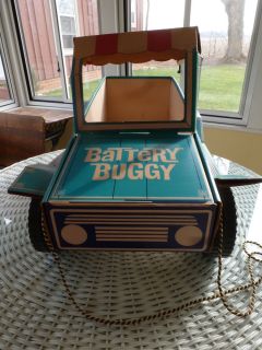 Vac Battery Buggy Display on Wheels Advertising Toy Car RARE