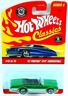 Hotwheels Classics 67 Pontiac GTO Convrtbl Grn 1 64 S4