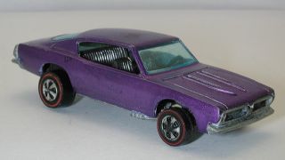 Redline Hotwheels Purple 1968 Custom Barracuda