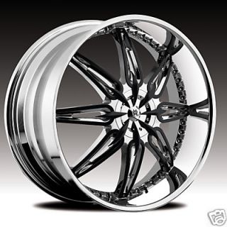 22 Hipnotic Diva Rims Tires 7 inch Lip CARRY20 22 24 26
