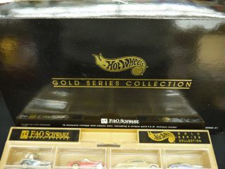 FAO SCHWARZ HOT WHEELS 1994 GOLD SERIES LIMITED EDITION SETS NEW MINT
