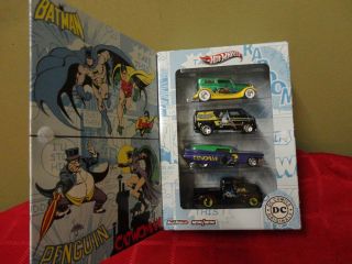 Hot Wheels DC Comics Batman Collectors Set of 4 RC102