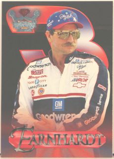 Dale Earnhardt NASCAR 96 Wheels Crown Jewels Card 1