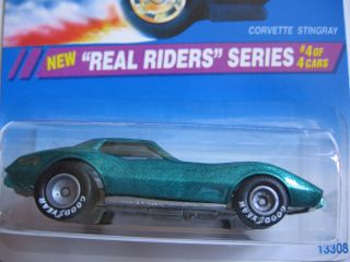 Hot Wheels 1994 Corvette Stingray Real Riders Series Metallic Green
