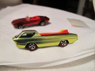 Hotwheels redline BRIGHT LIME US DEORA*****PERFECT TAIL PANEL