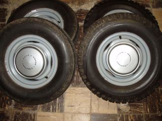 1973TO1979 FORD F 100 F 150 STOCK STEEL WHEELS ORIGINALS WITH HUB CAPS