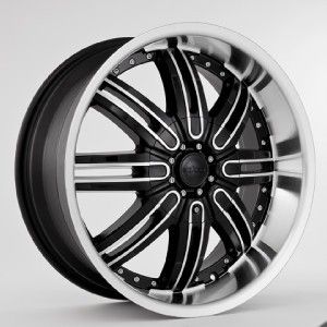 22 x 9 5 Starr Wheel Group 112 Black Wheels Tires