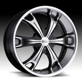 18 inch Milanni Stellar Black Wheels Rims 5x4 5 5x114 3 25
