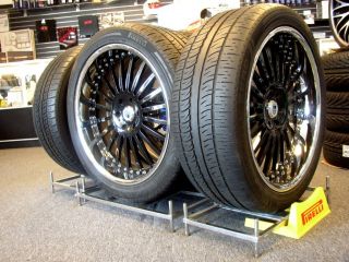 24 asanti AF 122 Wheels Black with Pirelli Tires Chevy Tahoe Escalade