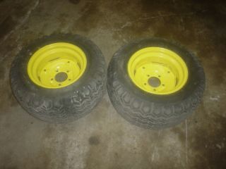 Deere 140,316,318 Garden Tractor Rear Wheels W/Turf Tires 23X10.50 12