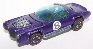 Hot Wheels Redline 1971 Sugar Caddy Purple Spoilers