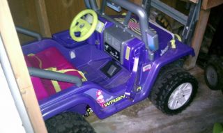 Barbie Power Wheels Jeep Great Condition Purple
