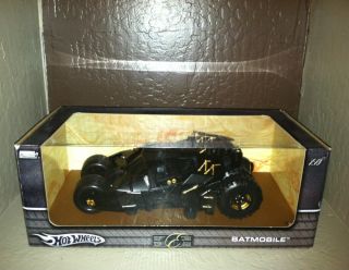 NEW Dark Knight Batmobile Hot Wheels Tumbler 1 18 scale Mint in Box