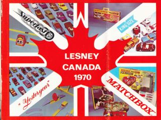 RARE Matchbox Lesney Dealer Catalog Canada 1970