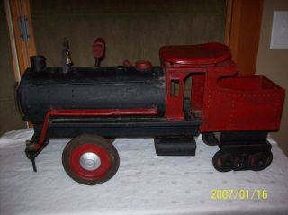  Keystone Ride On Toy Steam Engine Train Pressed Steel Rubber wheels