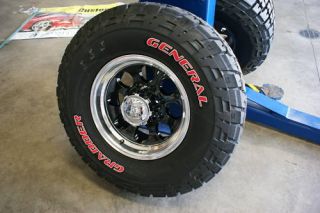 Alloy 171 Black General Grabber 285/75 Red Letter Tire 33 Wheels Rims