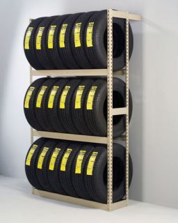 Tennsco Tire Rack Garage Storage Wall Mount Multi Tire Vertical Space