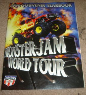Monster Jam Truck 1996 Official Vintage Gravedigger Program RARE