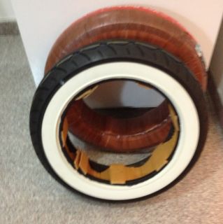  White Wall Tires Front And Rear Mt 90 b16 For All 16 Inch Rims Front