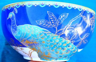 Peacock Garden 222 Fifth Soup Bowls Set of 2 Fine China