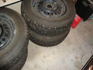 Studded Snow Tires Steel Rims 5x100 195 65 R15 95T XL