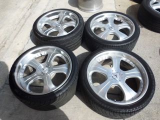 20 3 Piece Used Wheels Rims Mercedes s CL E CLK Tires Staggered