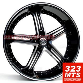 24 inch rims wheels VERSANTE VE226 ESCALADE CADILLAC SILVERADO TAHOE