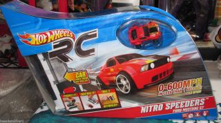 Hot Wheels RC Nitro Speeders Ford Mustang GT Red w Flames Brand New