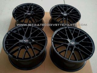 18 19 Black C6 ZR1 Corvette Wheels Fits C6 Base 2005 2013