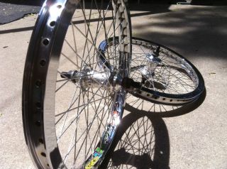  20 BMX Bike Wheels Profile SS 14mm Hubs Alex Supra E Rims BOMB PROOF