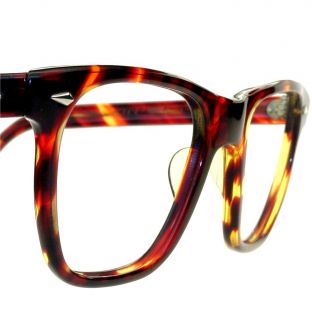AO Saratoga Demi Amber Horn Rim Vintage Eyeglass Sunglass Frame