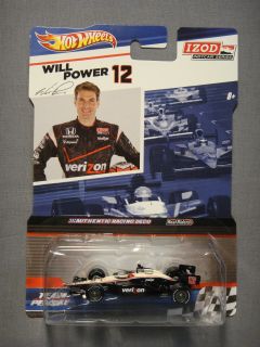 HOT WHEELS REAL RIDERS IZOD INDY CAR SERIES WILL POWER #12 DIECAST CAR