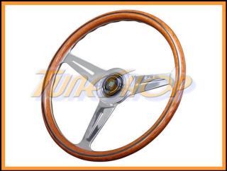 Italy Nardi Classic 360 mm Steering Wheel Mahogany Wood with Polished