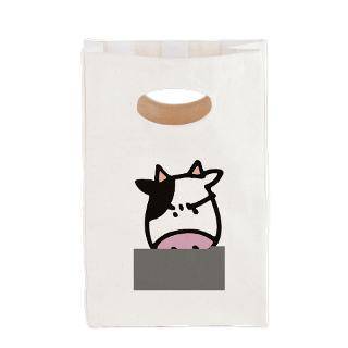 got grass cow canvas lunch tote $ 14 85