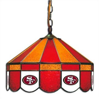 NFL Team Logo Stained Glass Pub Light San Francisco 49ers Swag