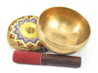 Meditation Grade G Chakra Tibetan Singing Bowl 4 75 G328X Retail $130